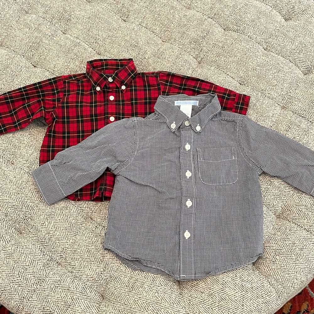 Set of 2 shirts—American Living and Janie and Jack size 3 mths